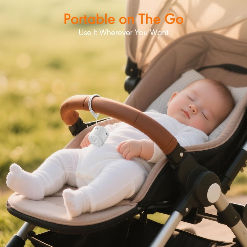 Portable Sound Machine for Baby Adults,Travel Sound Machine,Mini White Noise