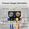 BACOENG AC R1234YF Gauge Set, Automotive 4 Way R1234yf Refrigerant