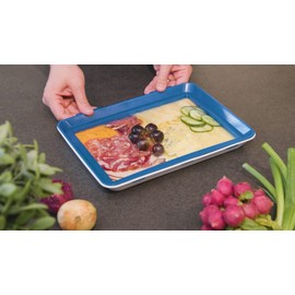 Livington Flex & Fresh Food Storage Plates, Set of 2, More Space Thanks to Stretchy Lid, Dishwasher Safe, Click Lock and Sealing Ring, Stackable, Keeps Food Fresh for a Long Time