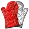 Pairs of Decorative Oven Mitts, Heat Resistant Kitchen Gloves for