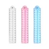 Jagowa 3 Pcs 15cm Folding Ruler Color Flexible Ruler Plastic