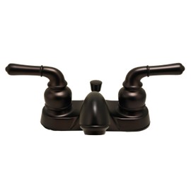 4" Lavatory Centerset Faucet (Brass Waterway), With Matching Pop-Up Drain Trim Assembly Oil Rubbed Bronze - Plumb USA