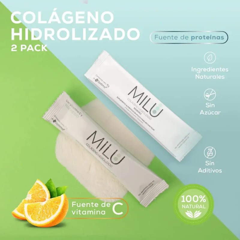 Kit Milu Colágeno Magnesio Y Vitamina C + Colágeno Marino