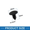 A ABSOPRO 9mm x 8mm Hole Fender Fir Tree Clips