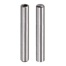sourcing map M6 Internal Thread Dowel Pin 2pcs 10x70mm Chamfering Flat Carbon Steel Cylindrical Pin Bed Bookshelf Metal Devices Industrial Pins