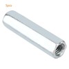 5pcs M6*40 Long Hex Nuts Long Rod Coupling Nuts Zinc