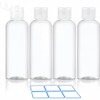 Clear Travel Bottles, 100ml, TSA-Approved, Set of 4, Leak-Proof with