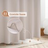 EurCross Shower Curtain 180 x 180 cm Sand Textile Fabric