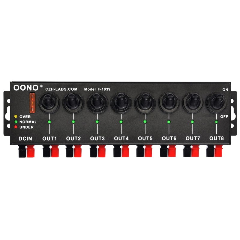 OONO 8 Channel Connector Power Splitter Distributor Source Strip, with