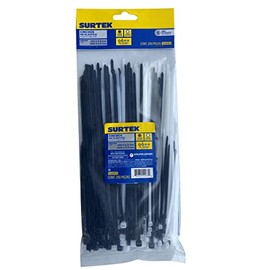 Surtek 114250 Cinchos plásticos combinados en bolsa tensión 8 Kg, 200 piezas