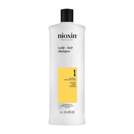 Nioxin Cleanser Shampoo System 1 for Fine Hair with Light Thinning, 33.8 Ounce