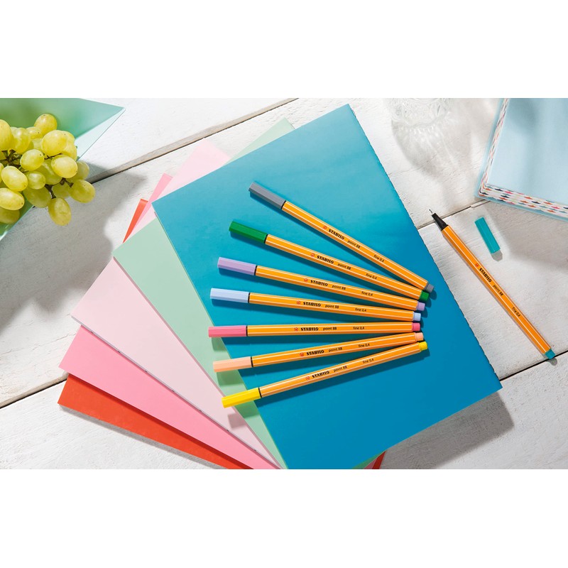 STABILO point 88 Felt Tip Pen Fine Tip Cardboard Case
