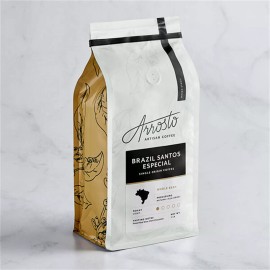 FixtureDisplays Arrosto Brazil Santos Especial Single Origin Whole Bean Coffee 2 lb