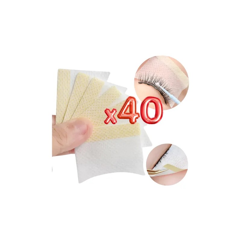 Parches De Algodón Extensión De Pestañas Maquillaje 40 Pz F