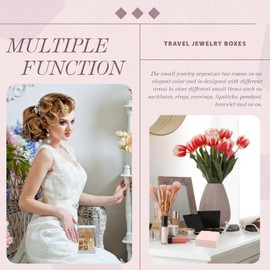 Bridesmaid Proposal Gifts Letter Cosmetic makeup bag bulk for Wedding Party Favors Bachelorette party decorations Toiletry Organizer Bag Makeup Case Gift (8, White&Dusty Blue)