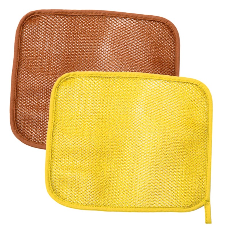 2 Piezas Esponja de Baño Exfoliante de Nylon, Color Aleatorio,