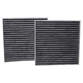 vhbw 2x Cabin Air Filter Replacement for Denckermann M110861K for Car - Activated Carbon