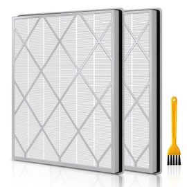 2 Pack HE401 Fi-lter Replacement Compatible with Shark Ai-r Puri-fier 4 Model HE401 HE402 HE402 HE405 HE400, True HEPA H13 A-ir Filt-er,# HE4FKPET