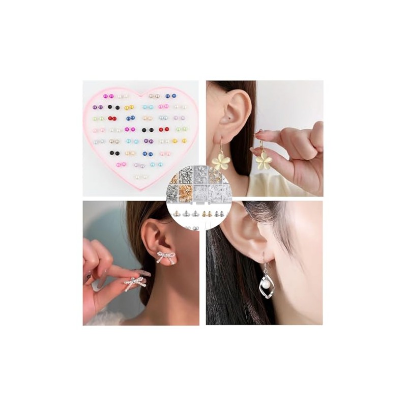Respaldos de Aretes 530 Piezas Multiestilo