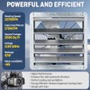 iLIVING 18" Wall Mounted Shutter Exhaust Fan, Automatic Shutter, with