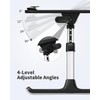 SAIJI Height & Angle Adjustable Laptop Stand for Bed, Lap