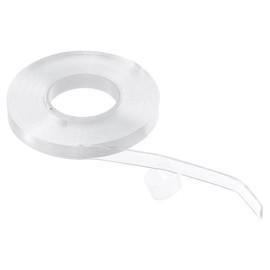 QUARKZMAN Double-Sided Nano Tape 10 ft x 0.4 x 0.08 Inch Multi-Purpose Removable Transparent Mounting Tape Washable Waterproof Picture Hanging Tape for Walls Carpets Poster Decorations