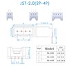 CQRobot JST PA SMD 2.0 mm Pitch 2-Pin/3-Pin/4-Pin JST Connector