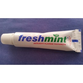 Freshmint (144) TOOTHPASTE FRESHMINT WHOLESALE 0.85 oz TRIAL SIZE/DENTISTS/PETS,LOT #TPA85