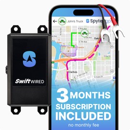 Spytec Wired GPS Tracker for Vehicles, Cars & Trucks | 3 Mo Prepaid Subscription | Waterproof Real-Time GPS Tracker, Speeding & Geofencing Car Tracker Alerts, E-Z Install | US, Rural & Global Coverage
