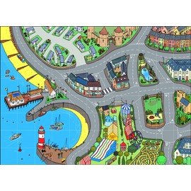 Charlotte's Cove Vinyl Floor Mat - For use with Programmable Robots & perfect for Early Years Coding and Programming Skills - Includes 15 x 15 cm Grid - Mat size - 165 x 120 cm