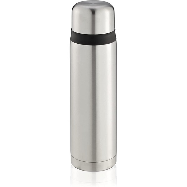 Leifheit Coco 1,0 L Isolierflasche Edelstahl, 100% dicht, Thermosflasche mit