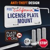 Anti Theft Front License Plate Bracket Mount Compatible with VW