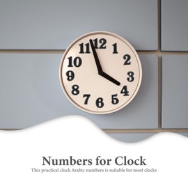 HOMSFOU 5 Sets Clock Clock Arabic Number Repair Clock Parts DIY Wall Clock Felt Shapes Clocks Numbers Parts Arabic Clock Numbers DIY Clock Numerals The Dial Plastic