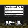 Primaforce Cápsulas de Taurina de 1000 Mg (180 Cápsulas), Suplemento