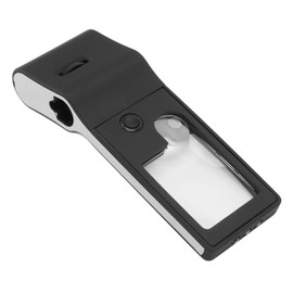 FTVOGUE Lupa con Luz LED 3X 10X 55X Lupa Asférica Portátil Lupa de Detección UV de Alto Brillo