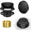Tip-Toe Bathtub Drain Kit with Two-Hole Overflow Plate, Bath Tub