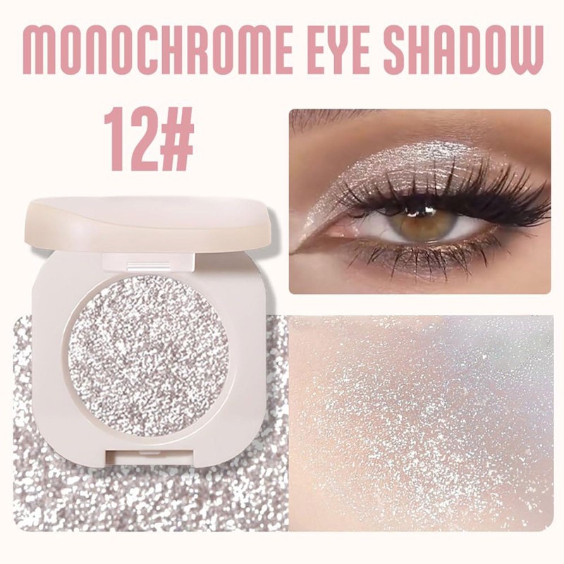 BelleVive Glitter Eyeshadow, Light Eyeshadow, Pressed Glitter Eyeshadow, Glitter Matte