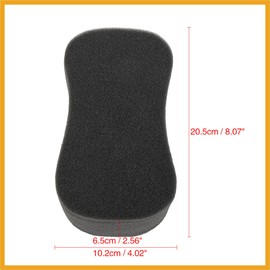 Partuto 2pcs 8-Shaped Cleaning Washing Sponges Black for Car Care Replacement