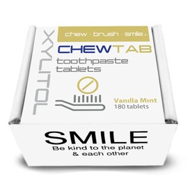 WELDENTAL Chewtab Toothpaste Tablets, Vanilla Mint 180 Count Refill