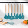 Herogo 8 Pcs Non-Stick Silicone Kitchen Utensils Set, Heat-Resistant Food-Grade