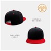 CHOK.LIDS Flat Bill Visor Classic Snapback Hat Blank Adjustable Brim