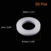 TOP-VIGOR 50Pcs PTFE Flat Washers 14mm OD 8mm ID 2mm