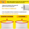Portable Air Conditioner Hose, 5.9" Diameter Anti-Clockwise Thread, Universal Replacement