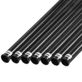 IZZO Golf Black Plastic Golf Club Tube, 1.5 Inch (Pack of 7)