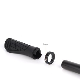 Houson Ergonomic, Non-Slip Rubber Bike Grips - MTB & E-Bike Compatible