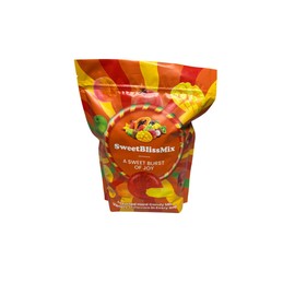 SweetBlissMix Assorted Hard Candy Individually Wrapped - 2 Pound Fruit Hard Candy Bag with 170 Pcs Hard Candies, Colorful Fruit Flavored Discs Candies - Bulk Individually Wrapped Candy Old Fashioned