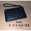 Coach NWT COACH Corner Zip Wristlet Sig. Canvas w Cat