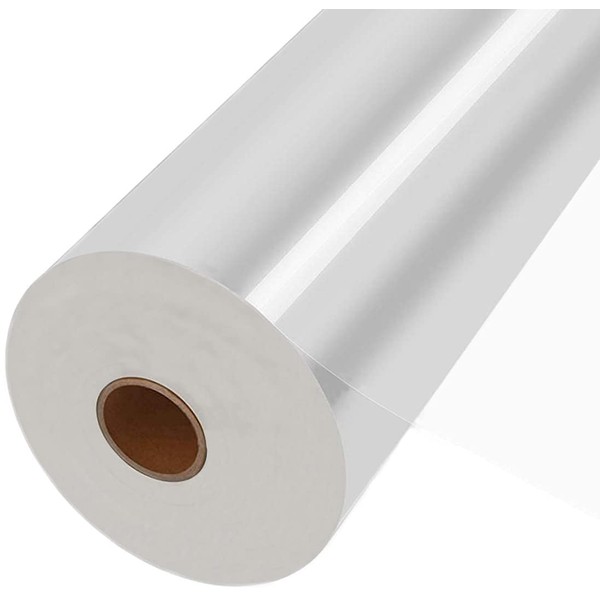 JOYIT 330 ft Clear Cellophane Wrap Roll (31.5 in x 330 ft) - 3 Mil Thicken Cellophane Roll, Clear Cellophane Bags Large, Clear Wrapping Paper for Flower Gift Baskets Wrap（31.5" fold into 16”）