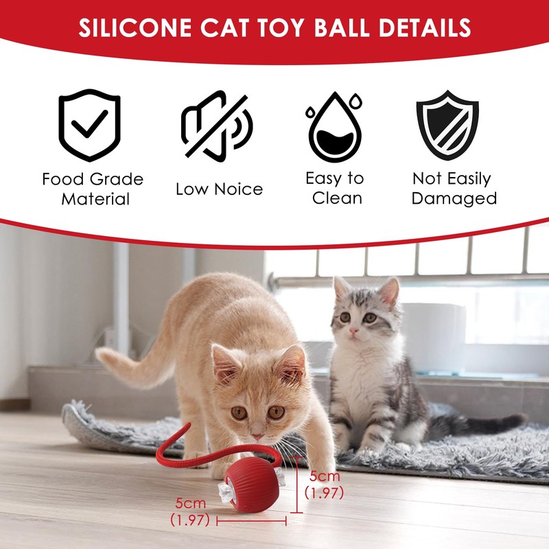 Interactive Cat Toy Cat Ball Electric Charging via USB Magic