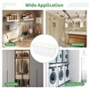 4PCS Hanging Wall Basket Wire Storage Baskets, White Wire Basket
